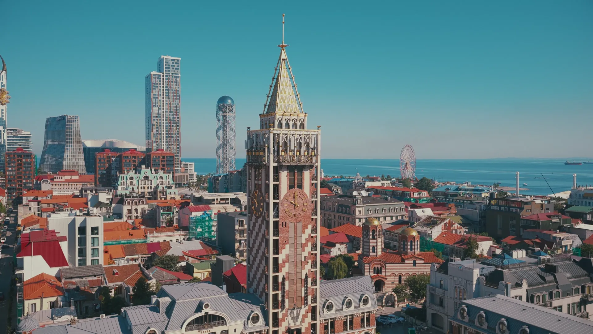Batumi skyline on the Black Sea